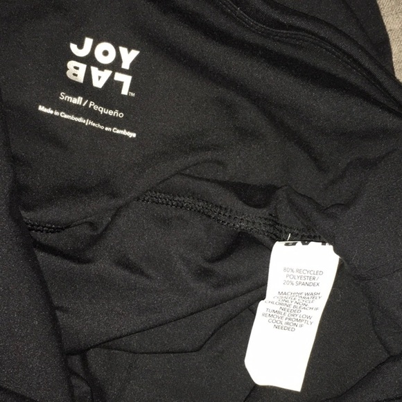 Joy Lab size small gym workout exercise yoga 3/4 length pants black - Picture 9 of 14